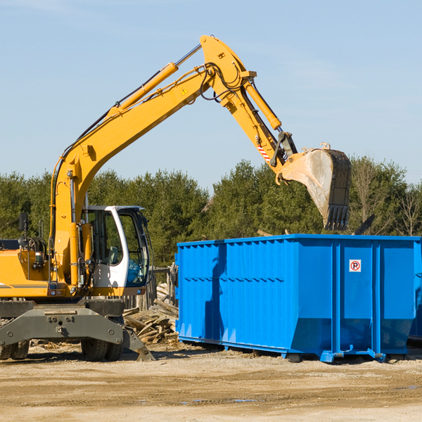 can i request a rental extension for a residential dumpster in Blackburn OK